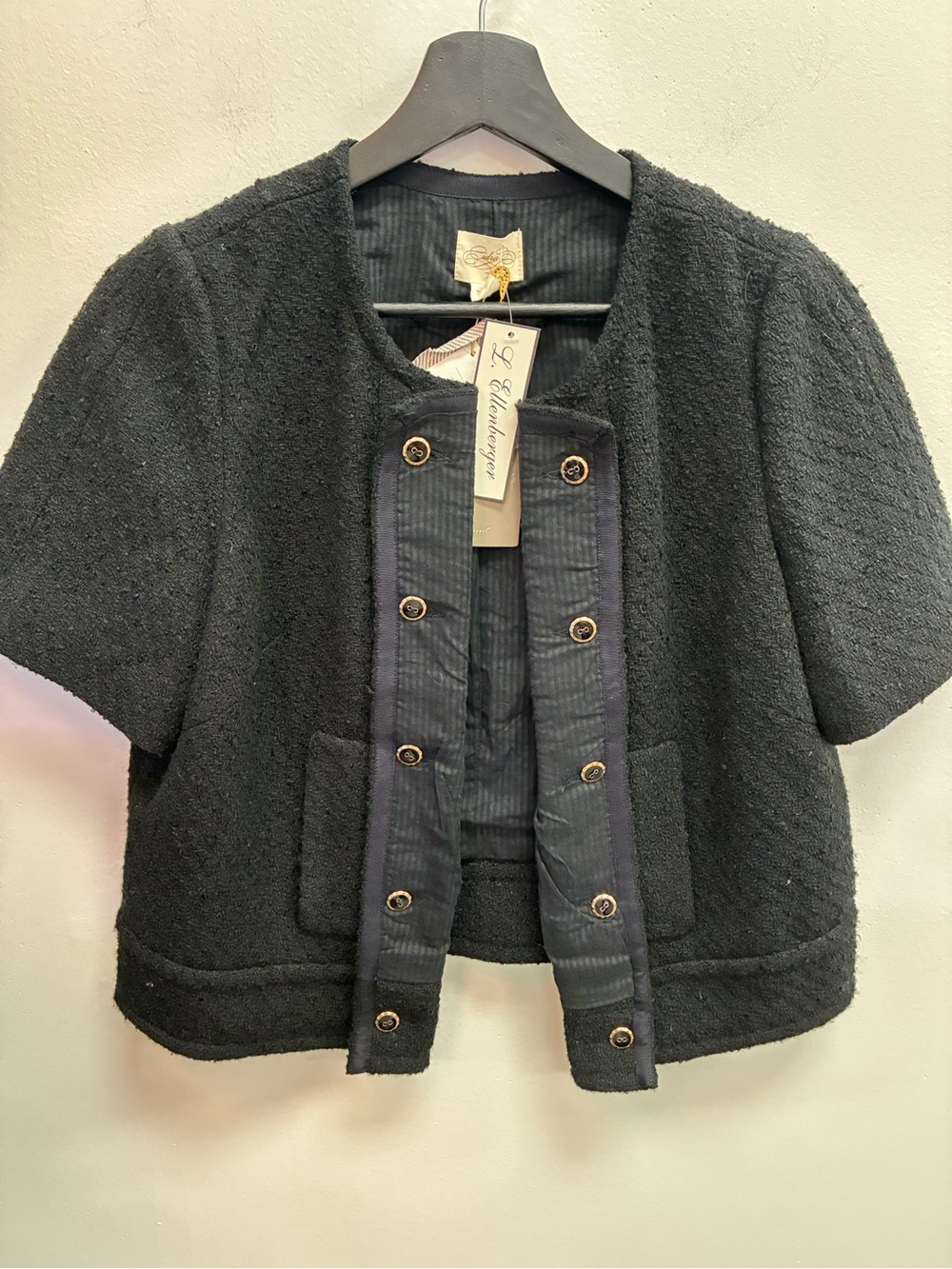 Cidra (Anthropologie) Short Sleeve Bouclé Jacket NWT